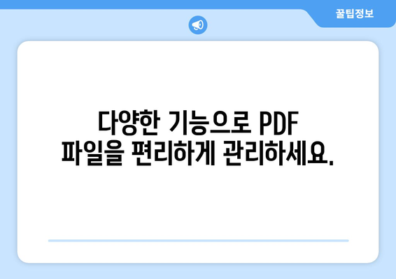 PDF 파일 뷰어 무료 설치와 그 기능 소개