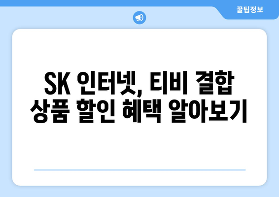 SK 인터넷 가입 시 현금 많은 받는 방법 - 티비 요금제 비교