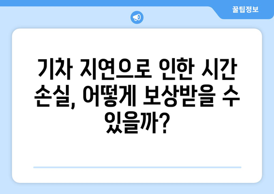 추석 기차 지연에 따른 기타 권리: 보험 적용 및 법적 조치