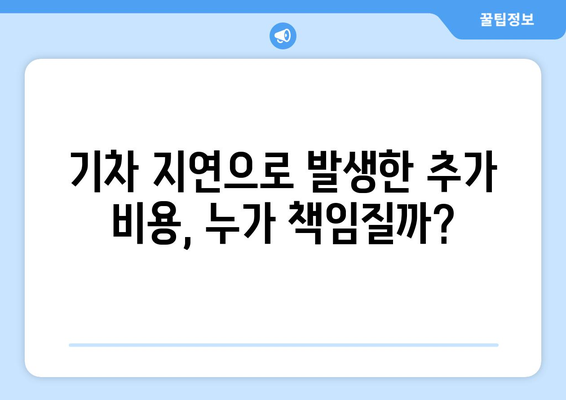 추석 기차 지연에 따른 기타 권리: 보험 적용 및 법적 조치