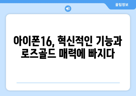 아이폰16 사전예약, 미리보기, 로즈골드 색상 부활