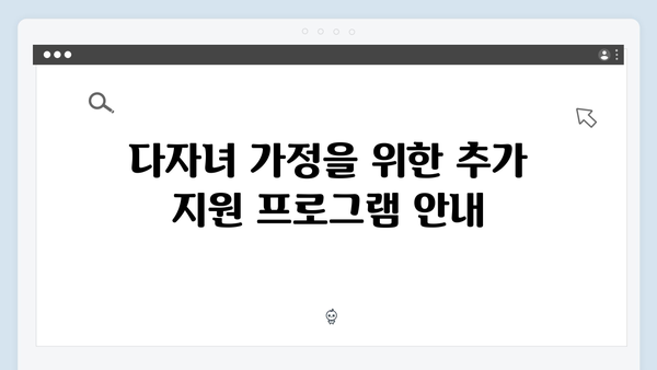 다자녀 가정을 위한 국가 지원금 활용법: 첫만남 바우처와 더불어