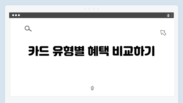 국민행복카드 선택 가이드: 나에게 맞는 카드 찾기