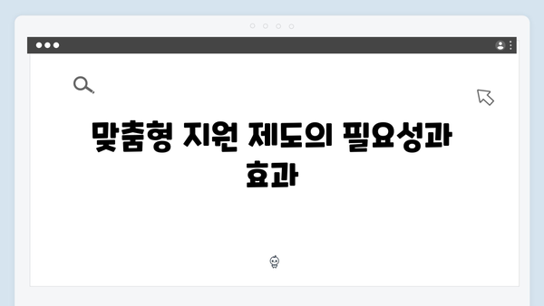 중증질환자와 희귀질환자를 위한 맞춤형 지원 제도