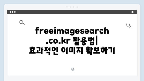 온라인 쇼핑몰 필수 툴 freeimagesearch.co.kr 이미지 검색