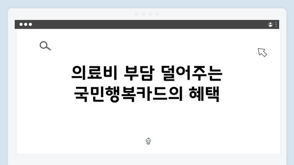 국민행복카드 쇼핑, 교육, 의료 할인혜택 한눈에 보기