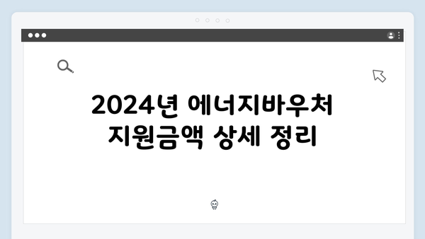 2024 에너지바우처 신청방법, 지원금액, 사용기간 완벽 해설