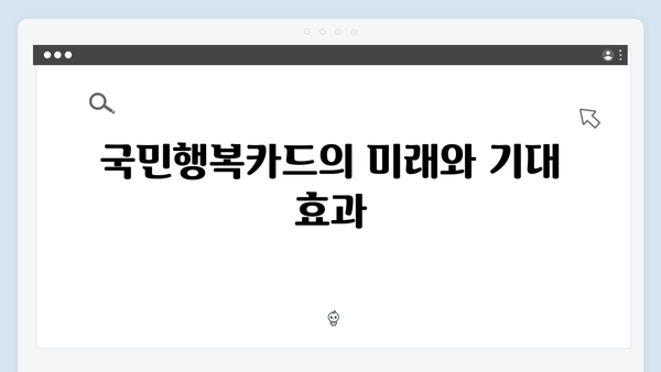 정부지원 카드의 혁신: 국민행복카드 활용법 완벽 정리