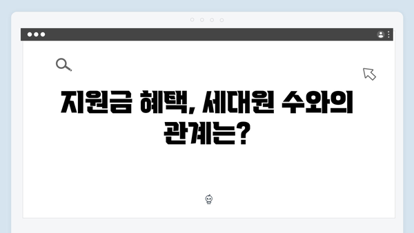 세대원 수에 따른 바우처 지원금액 비교하기