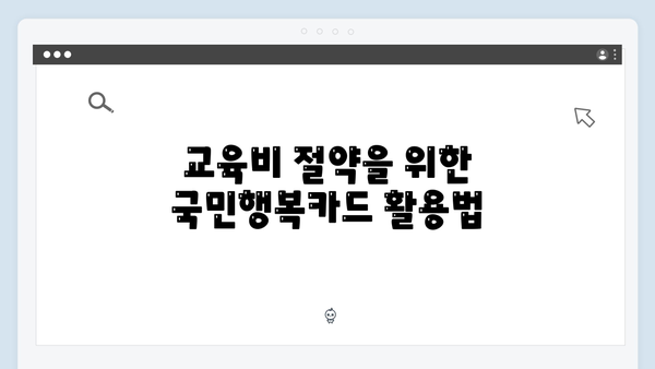 국민행복카드로 쇼핑·교육·의료 할인까지 받는 법