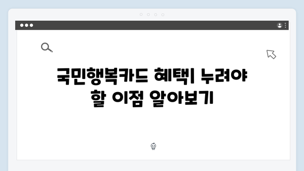 국민행복카드 쉽게 신청하기! 온라인·오프라인 방법 정리