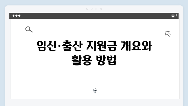 임신·출산 지원금 100만원! 국민행복카드 신청 방법은?