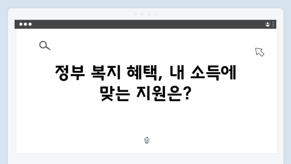 올해 놓치면 후회할 정부 복지 혜택, 지금 바로 알아보세요!