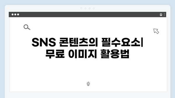 SNS 콘텐츠 제작의 비밀, freeimagesearch.co.kr 완벽 가이드