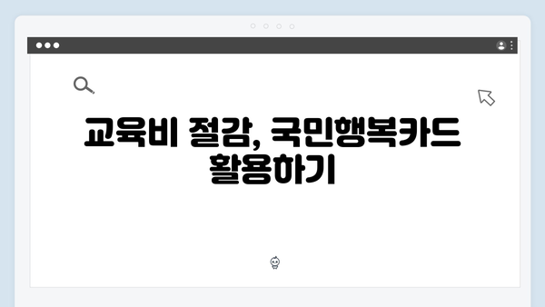 국민행복카드 쇼핑·교육·의료 할인 혜택 완벽 분석