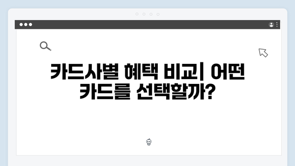 2024 국민행복카드 혜택 총정리: 카드사별 비교와 신청 꿀팁