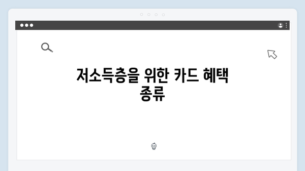 저소득층을 위한 필수 카드, 국민행복카드로 받을 수 있는 혜택 정리