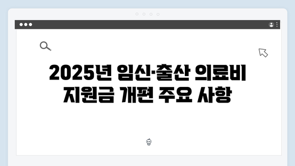 임신·출산 의료비 지원금의 모든 것: 2025년 달라진 정책 정리