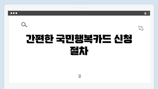 국민행복카드 신청방법과 바우처 사용처 완벽 정리