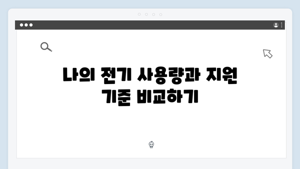 전기요금 고지서로 확인하는 나의 지원 가능 여부