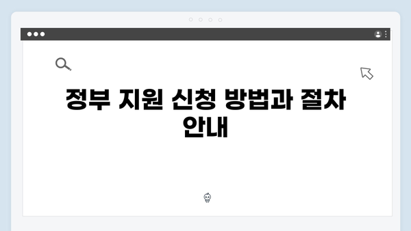 취약계층을 위한 정부지원 제도, 지금 바로 신청하세요!