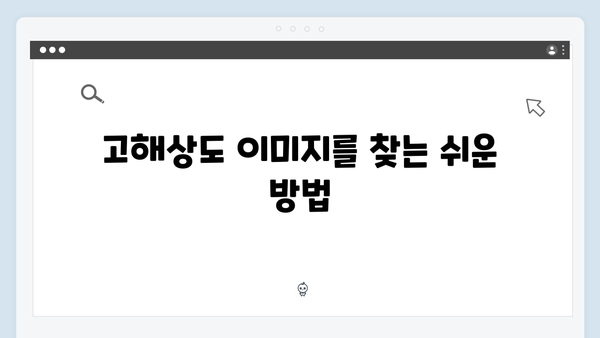 고해상도 무료 이미지 다운로드: freeimagesearch.co.kr 완벽 활용