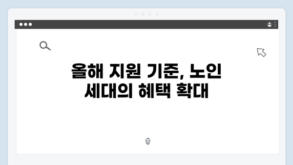 노인 세대를 위한 냉난방비 지원, 올해는 더 풍성하게 받으세요