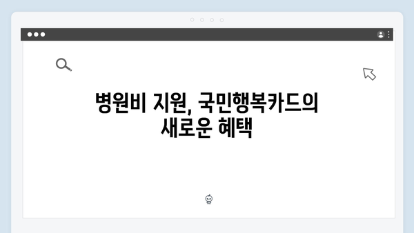 쇼핑부터 병원비까지! 2025년 달라진 국민행복카드를 활용하는 법