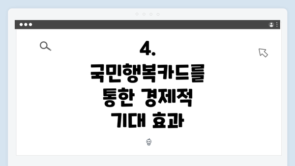 4. 국민행복카드를 통한 경제적 기대 효과