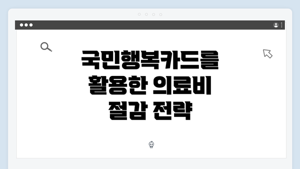 국민행복카드를 활용한 의료비 절감 전략