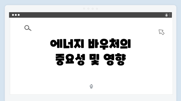 에너지 바우처의 중요성 및 영향