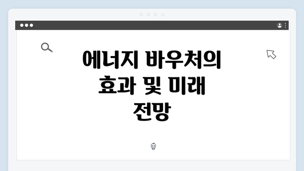 에너지 바우처의 효과 및 미래 전망