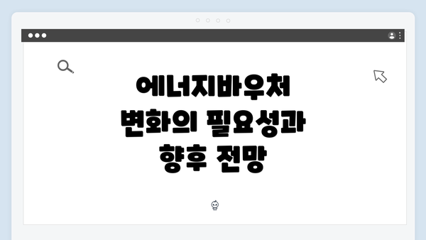 에너지바우처 변화의 필요성과 향후 전망