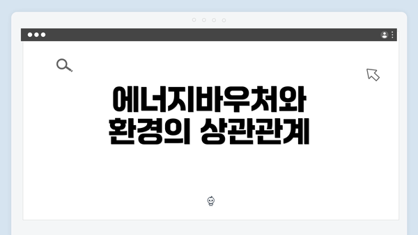 에너지바우처와 환경의 상관관계