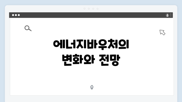 에너지바우처의 변화와 전망