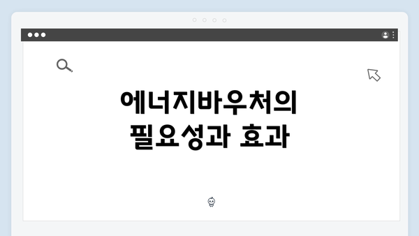 에너지바우처의 필요성과 효과