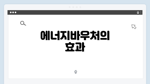 에너지바우처의 효과