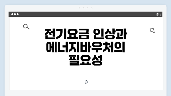 전기요금 인상과 에너지바우처의 필요성
