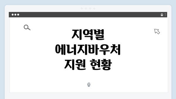 지역별 에너지바우처 지원 현황