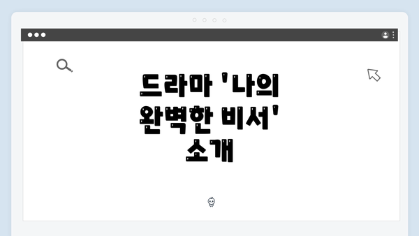 드라마 '나의 완벽한 비서' 소개