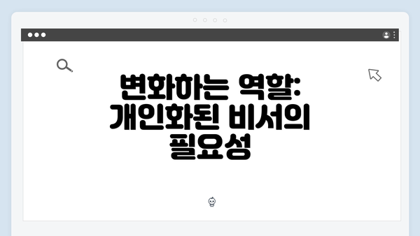 변화하는 역할: 개인화된 비서의 필요성