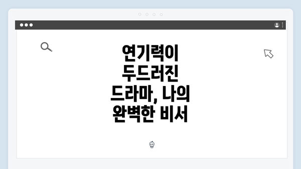연기력이 두드러진 드라마, 나의 완벽한 비서