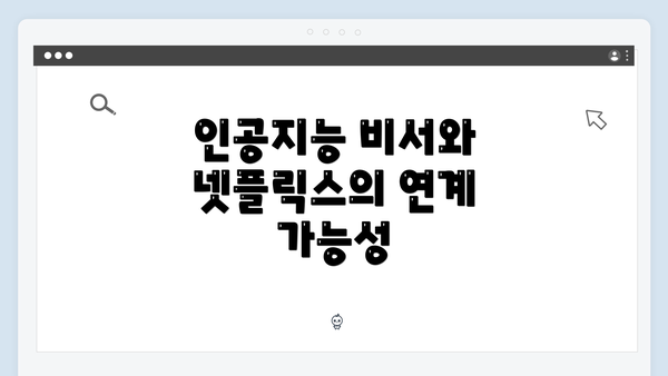 인공지능 비서와 넷플릭스의 연계 가능성