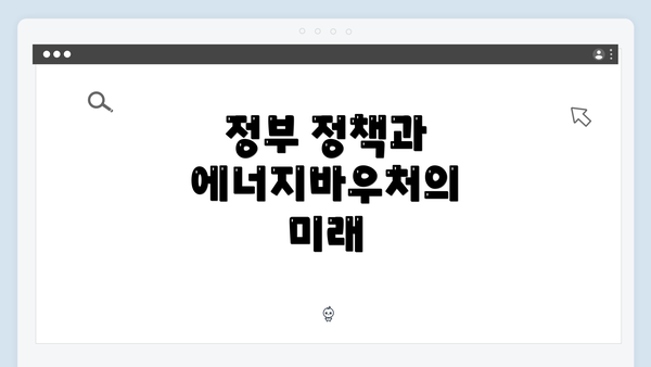 정부 정책과 에너지바우처의 미래