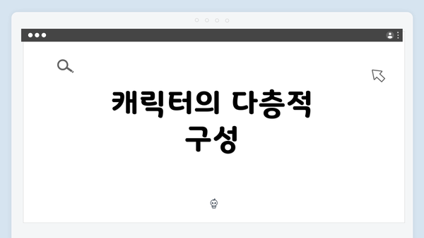 캐릭터의 다층적 구성