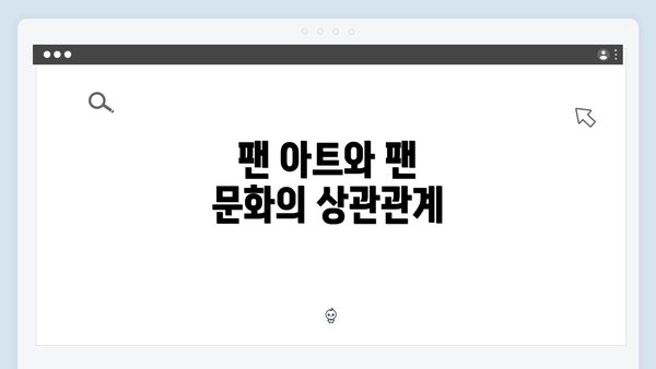 팬 아트와 팬 문화의 상관관계