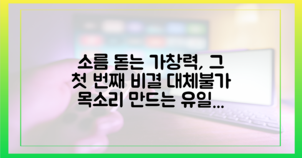 첫 번째 비결: 대체 불가한 가창력