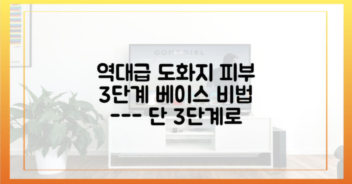 '도화지 피부'를 위한 3단계 베이스 비법