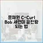 문채원 C컬 보브 컷 마스터하기: 세련미의 정석