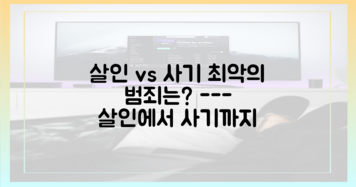 살인미수에서 사기까지, 범죄의 스펙트럼